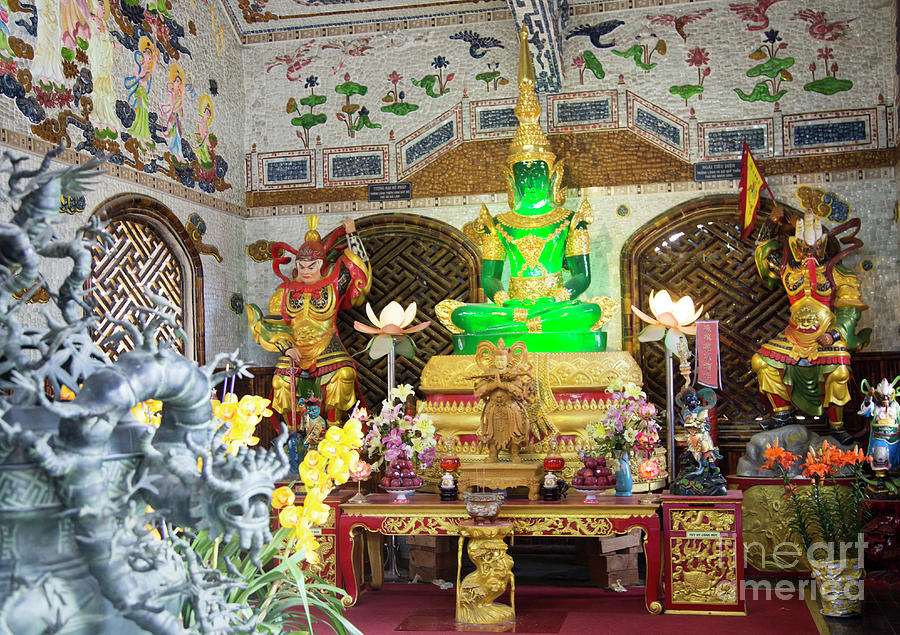 Buddha Temple Linh Phuco Pagoda Vietnam  Photograph by Chuck Kuhn