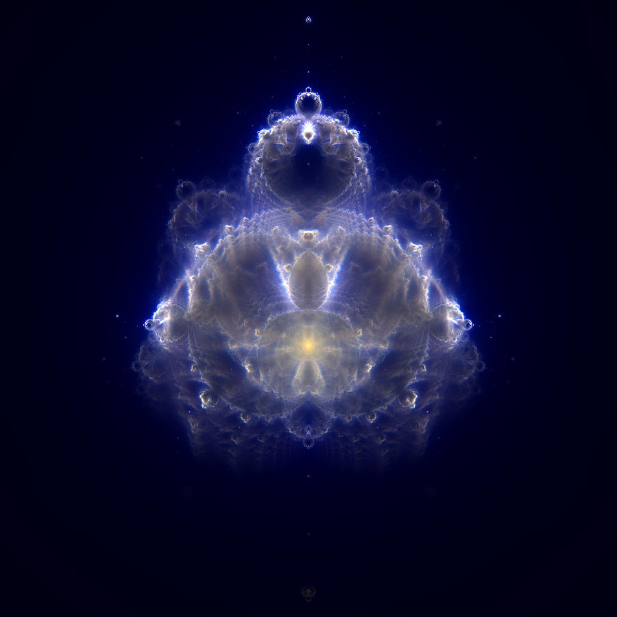 Buddhabrot - fractal Buddha Digital Art by Miroslav Nemecek