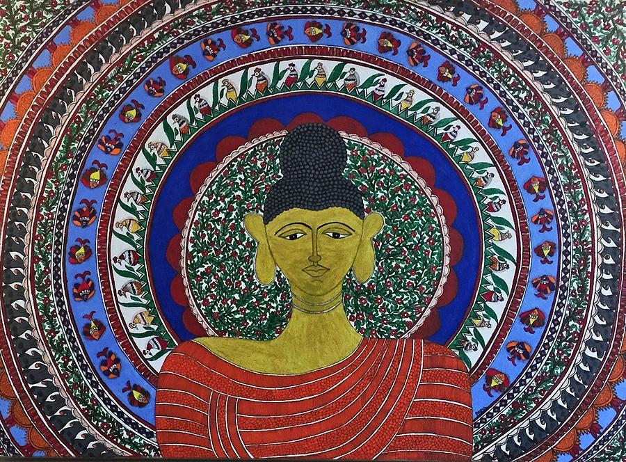 Buddham Sharnam Gachaami Painting by Parul Singh - Fine Art America