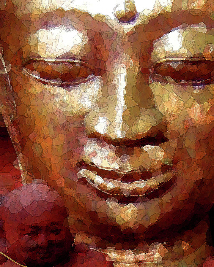 Buddhas Large and Small Digital Art by Timothy Bulone