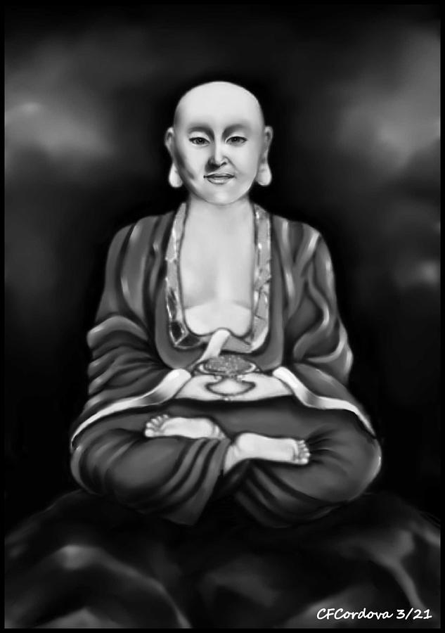 Buddhism  Digital Art by Carmen Cordova