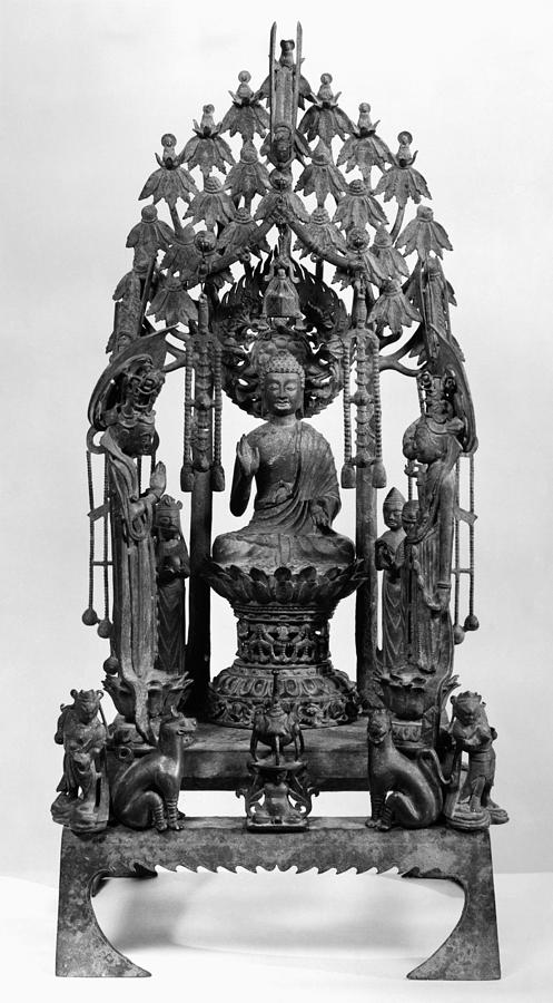 Buddhist Altarpiece Photograph by Granger