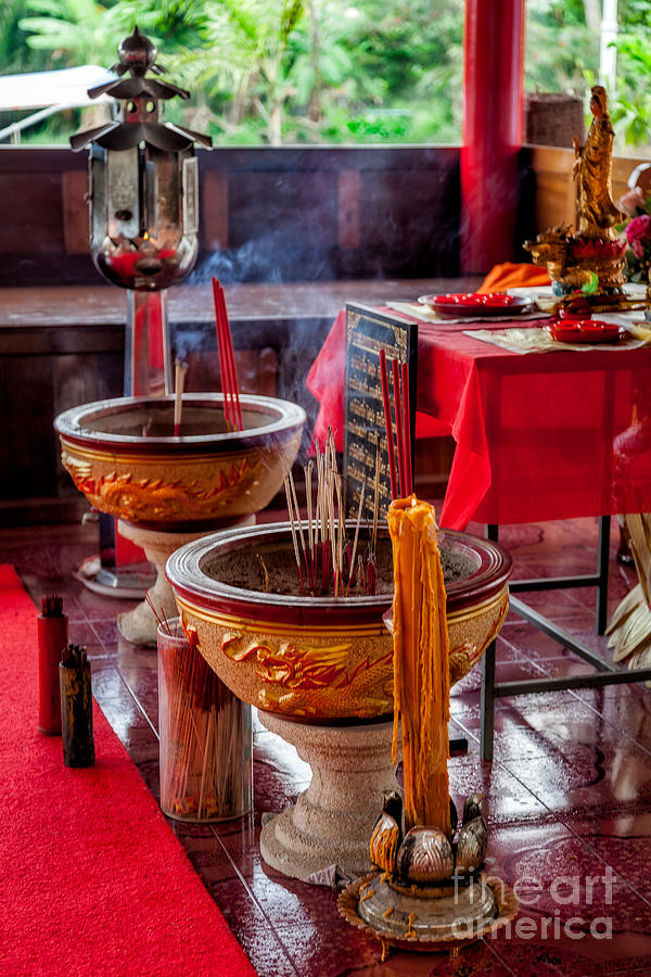 Buddhist Incense Photograph by Adrian Evans