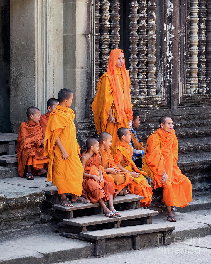 Buddhist Monks 05 Photograph by Rick Piper Photography