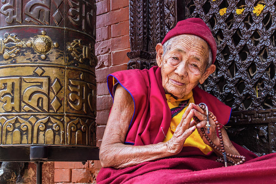 Buddhism Photograph - Buddhist Nun by Nila Newsom