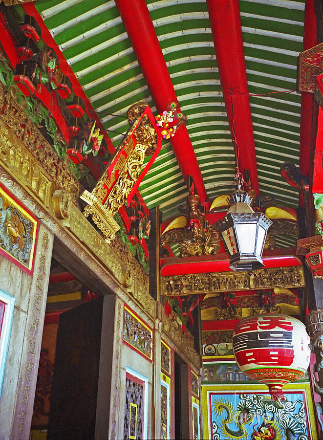 Nord Hoi Temple Ceiling Photograph by Rich Walter
