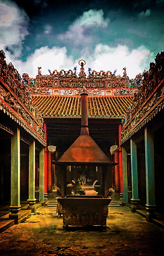 Buddhist Temple Courtyard Photograph by Joseph Hollingsworth