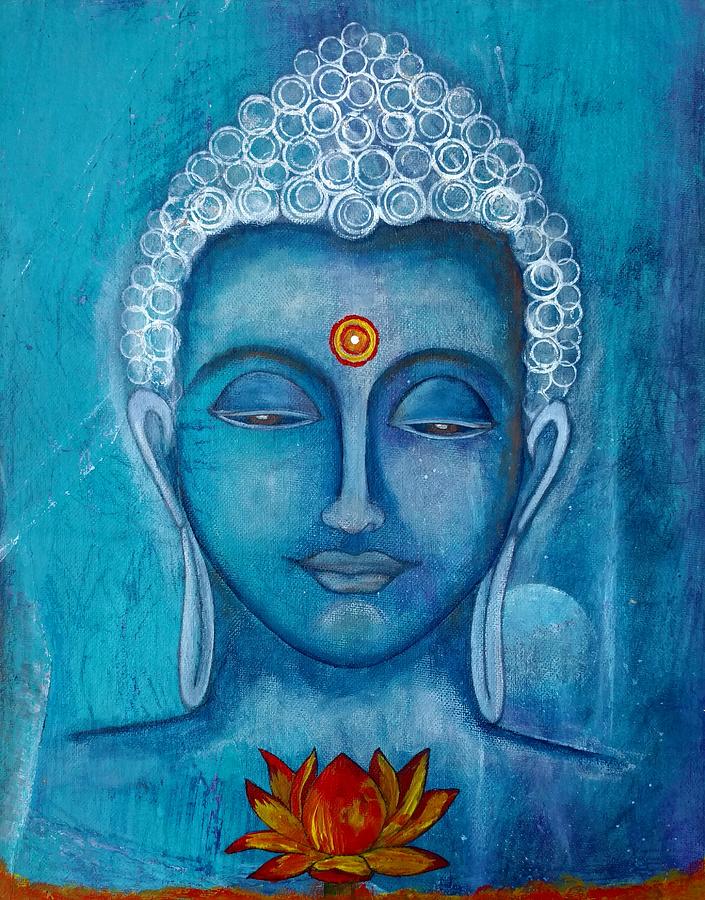 Buddha.Peace Painting by Praveen Bhardwaj - Fine Art America