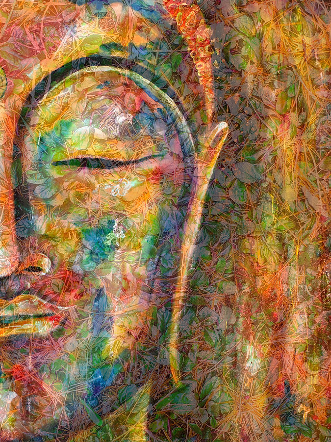 Budding Buddha Digital Art by Theresa Marie Johnson