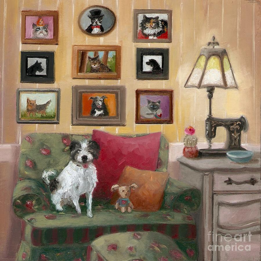 Buddy And Friends Painting by Cara alex White