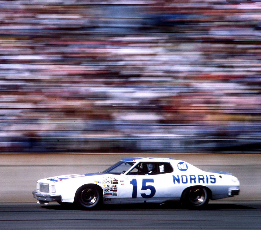 Buddy Baker # 15 Bud Moore / Norris Ford Torino At Daytona by David Bryant