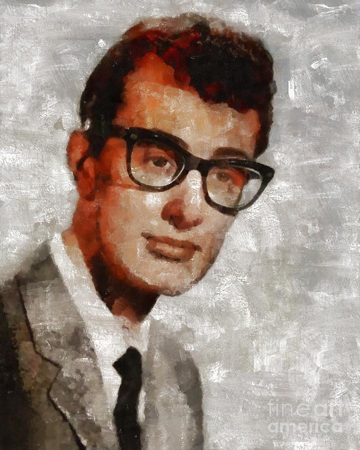 Buddy Holly, Music Legend Painting