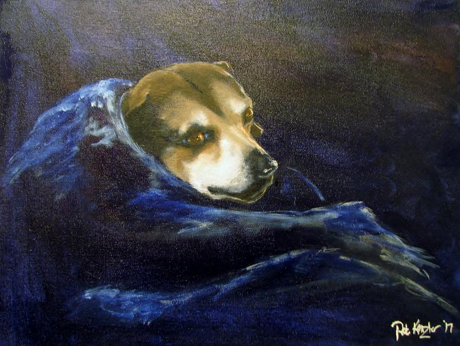 Buddy Rest In Peace Painting by Patricia Kanzler