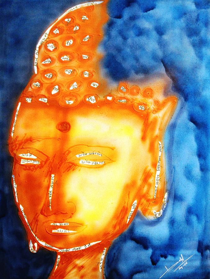 Budha Painting by Baljit Chadha