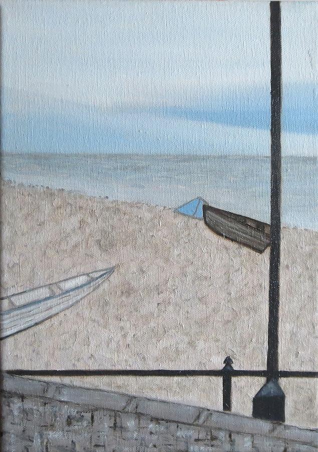 Boat Painting - Budleigh by Tamara Savchenko