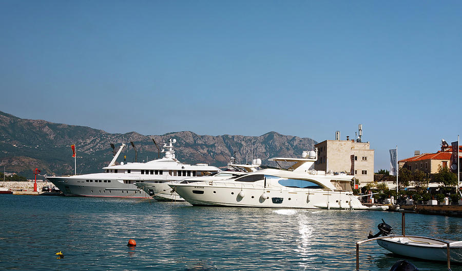 Budva Marina Yachts Photograph by Sally Weigand
