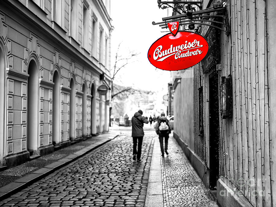 Budweiser in Prague Photograph by John Rizzuto