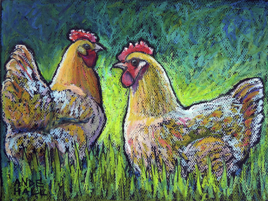 Buff Orpington Morning Painting by Ande Hall