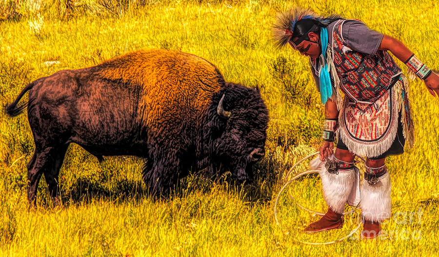 Buffalo and Navajo Photograph by Mark Jackson