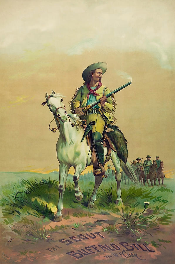 Buffalo Bill Cody - The Scout Painting by War Is Hell Store