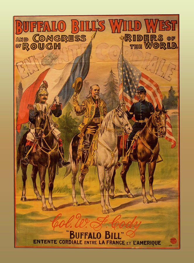 Buffalo Bill's Wild West & Congress Vintage Poster