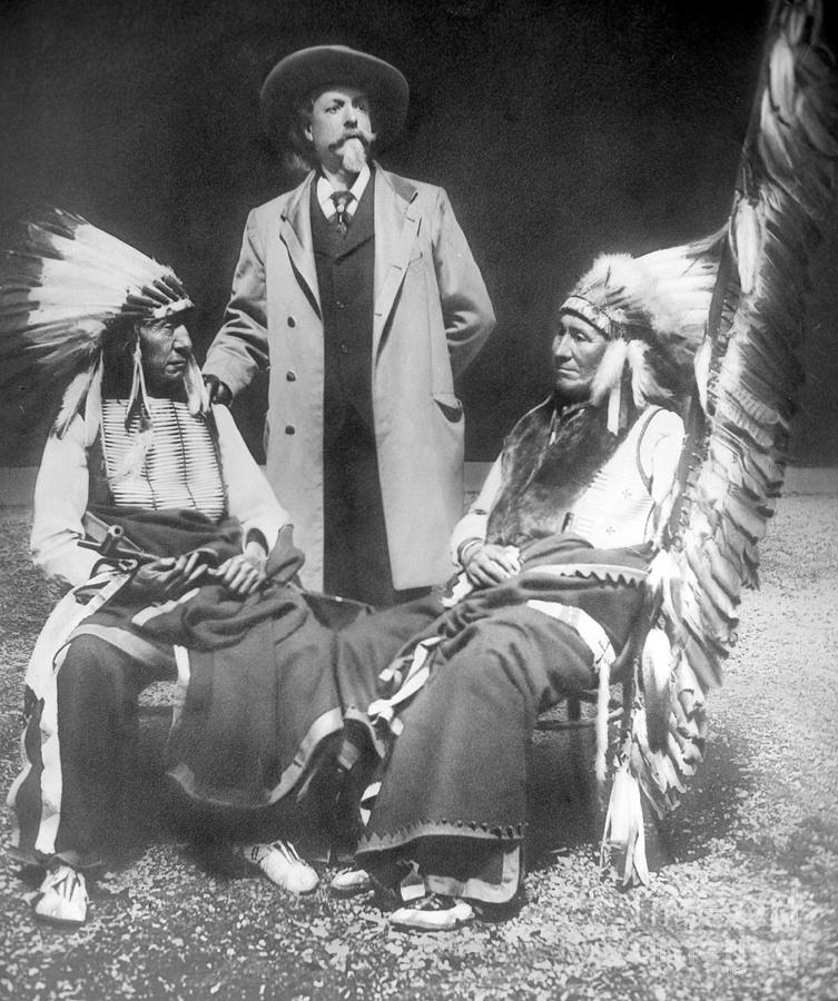 Buffalo Bill with Red Cloud and American Horse Photograph by David Frances Barry