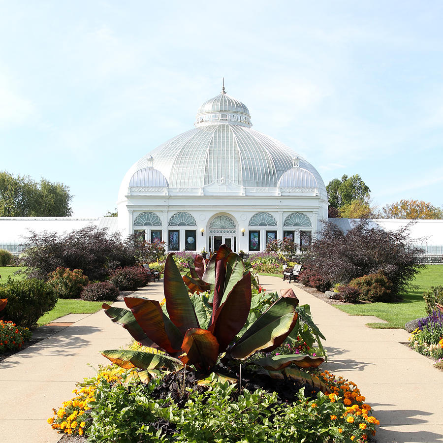 Buffalo Botanical Gardens - Main Entrance Photograph by John Freidenberg