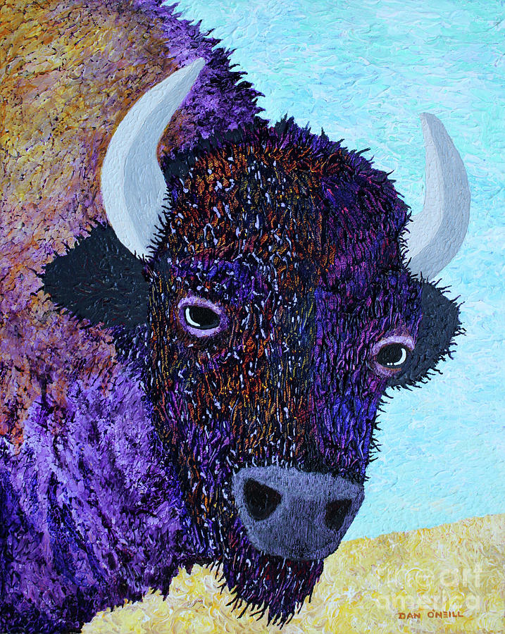 Buffalo Painting by Dan O'Neill - Pixels