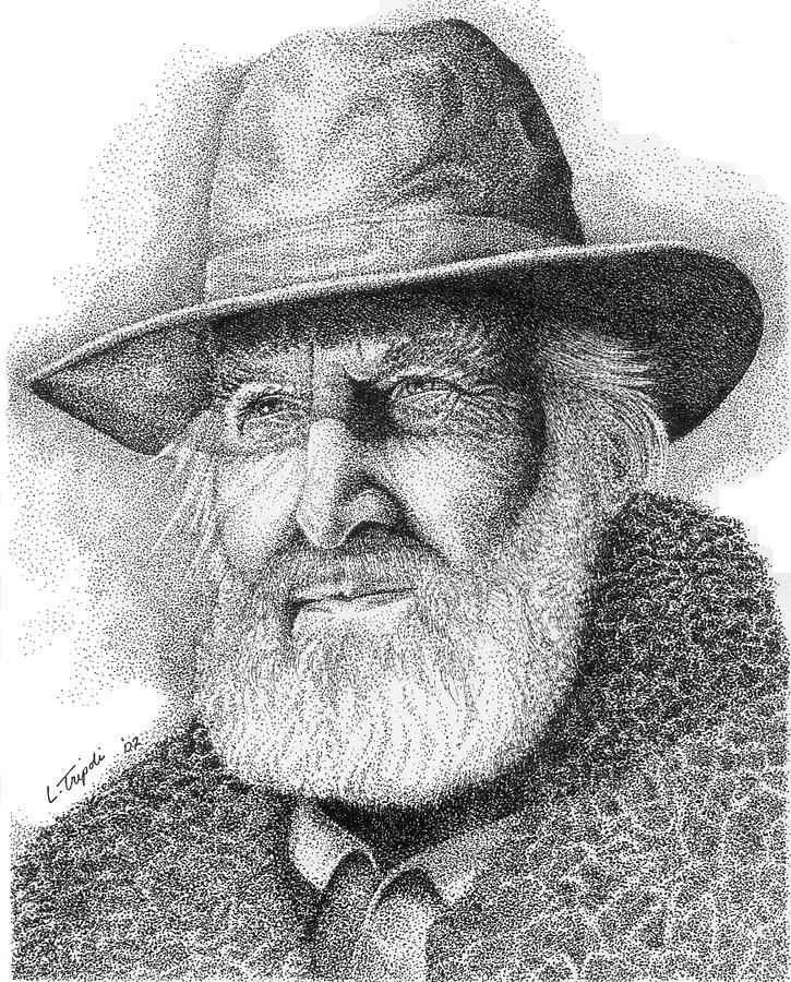 Buffalo Hunter Drawing by Lawrence Tripoli