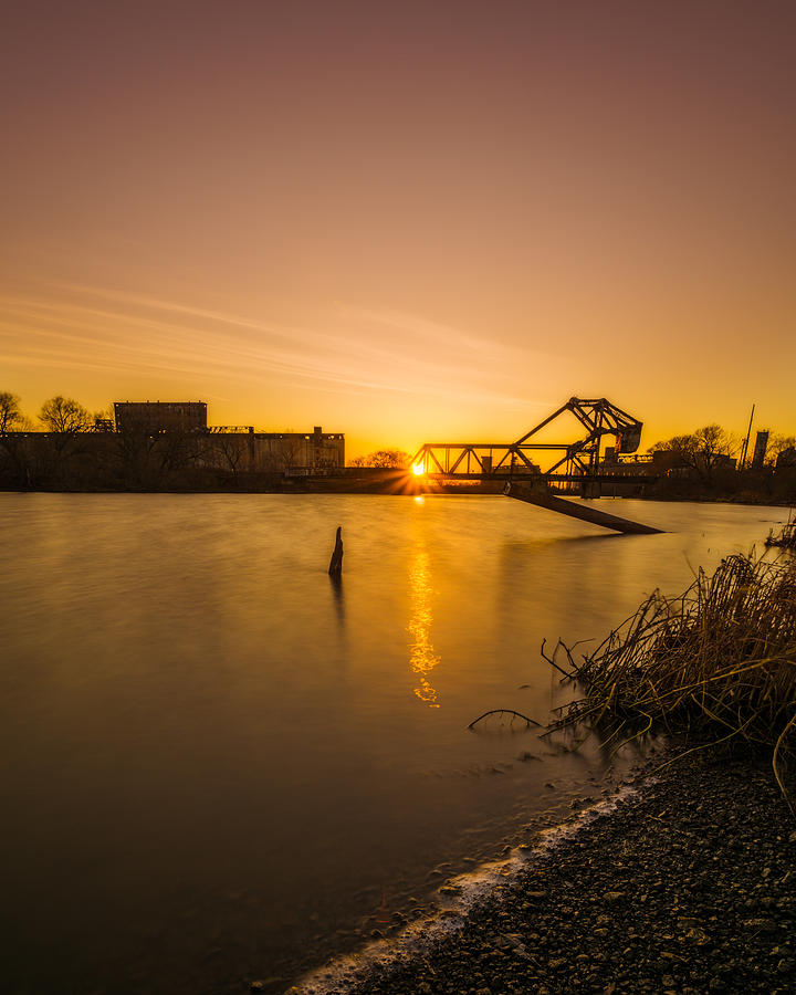 Buffalo River Sunset Photograph by Chris Bordeleau