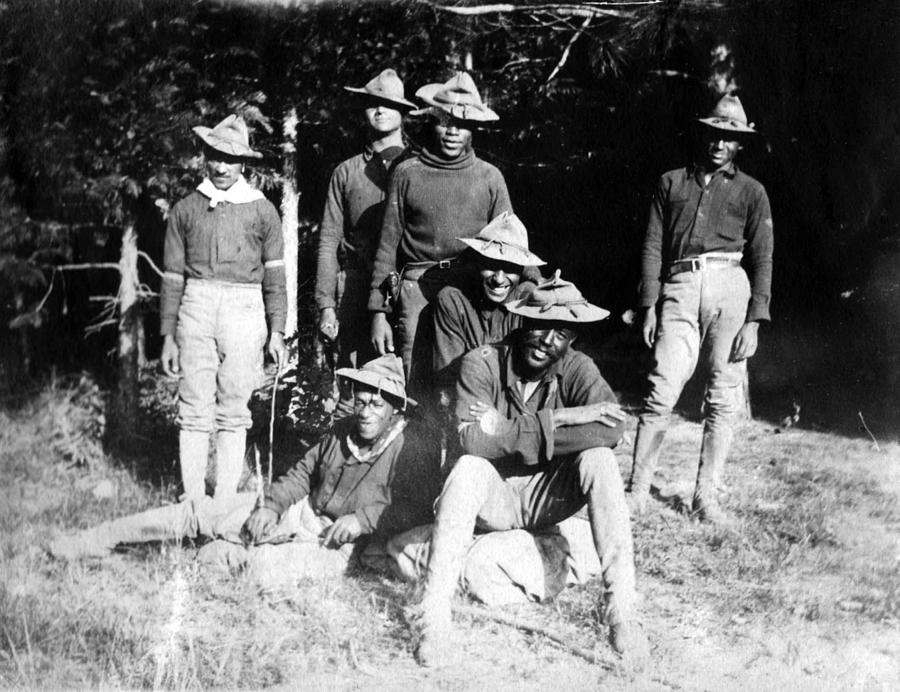 Yosemite National Park Photograph - Buffalo Soldiers Of The 25th Infantry by Everett