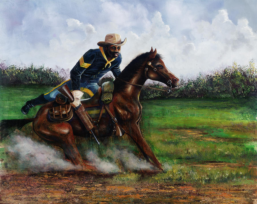 Buffalo Solider Painting by Lewis Bowman