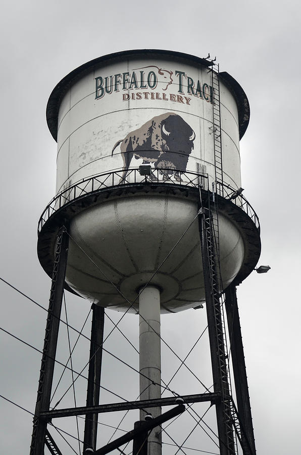 Bourbon Trail Photograph - Buffalo Trace Distillery Water Tower by Deb Barchus