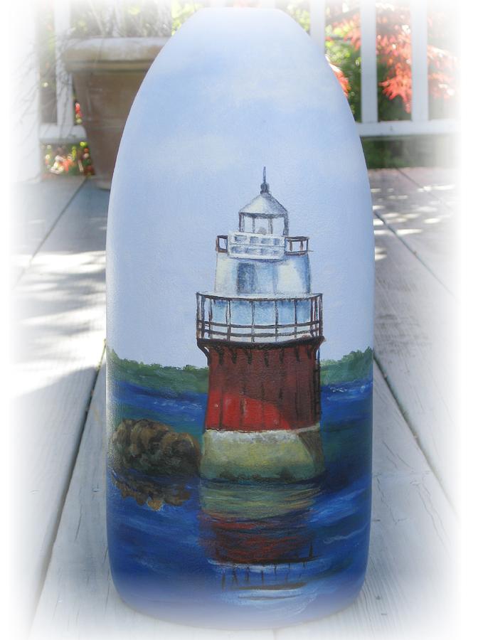Bug Light Buoy Painting by Cathi Doherty - Fine Art America
