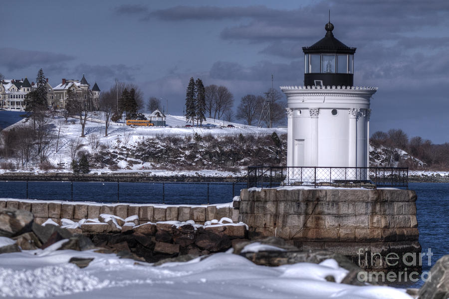 Bug Light in winter Photograph by David Bishop