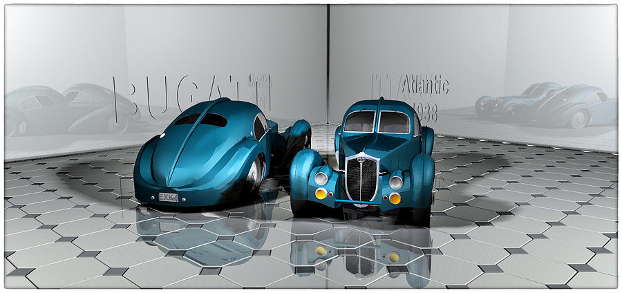 Bugatti Atlantic 1938 Digital Art by Andrei SKY