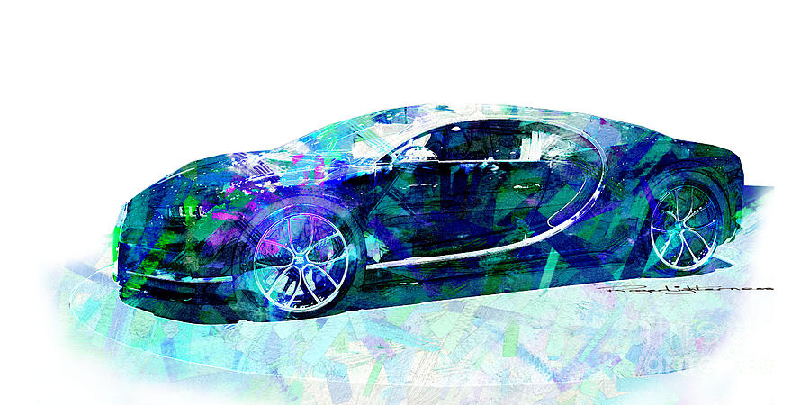 Bugatti Chiron Digital Art by Roger Lighterness