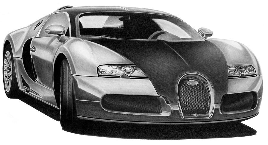 Bugatti Drawing by Lyle Brown - Fine Art America