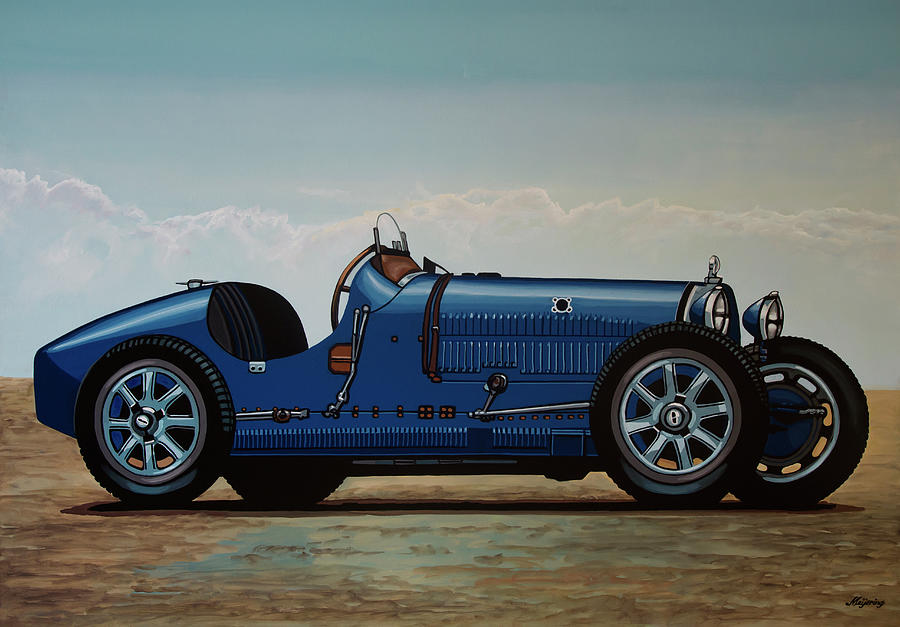 Bugatti Type 35 1924 Painting Painting by Paul Meijering
