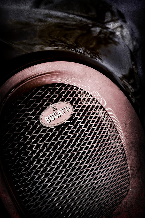 Bugatti Veyron Legend Grille Emblem -0514ac Photograph by Jill Reger