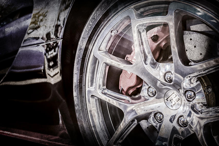 Bugatti Veyron Legend Wheel -0532ac Photograph by Jill Reger