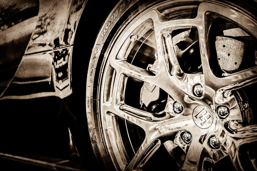 Bugatti Veyron Legend Wheel -0532s Photograph by Jill Reger