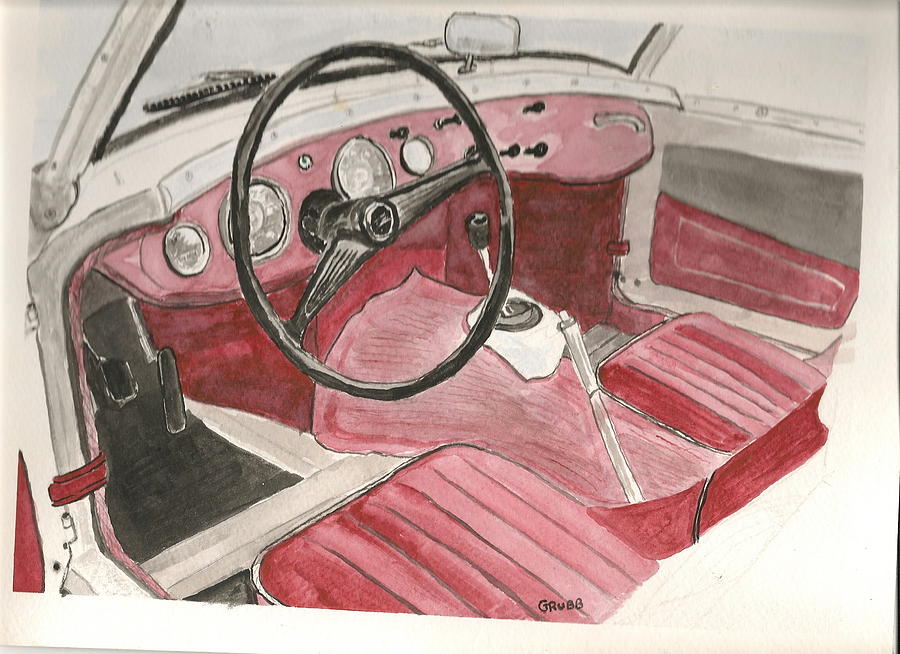 Bugeye Sprite interior Painting by Neal Grubb