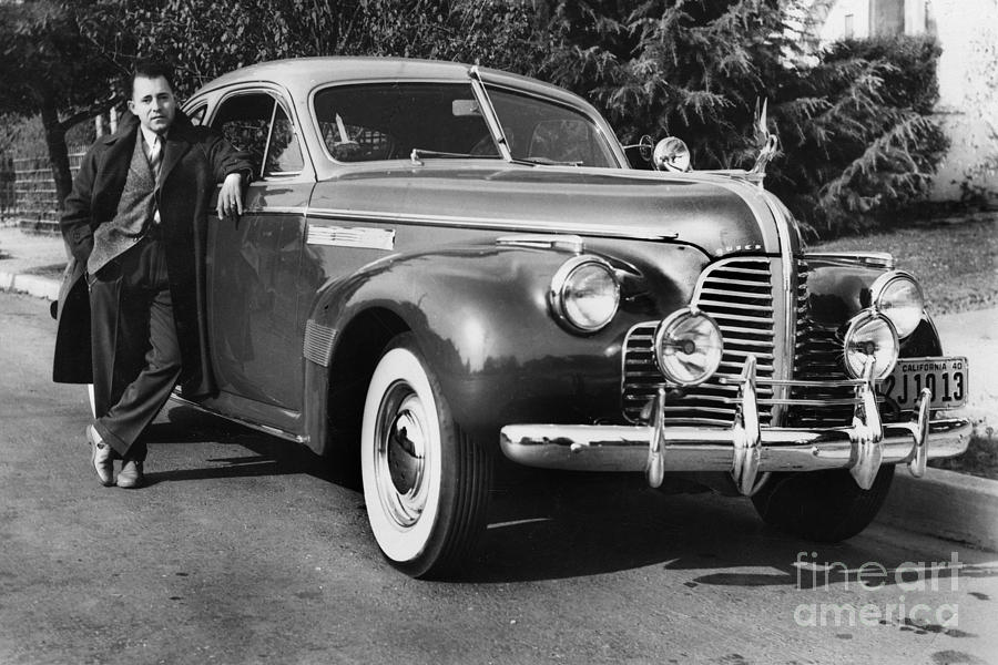 Vintage Car Photograph - Buick Circa Roadmaster 1940 by Monterey County Historical Society