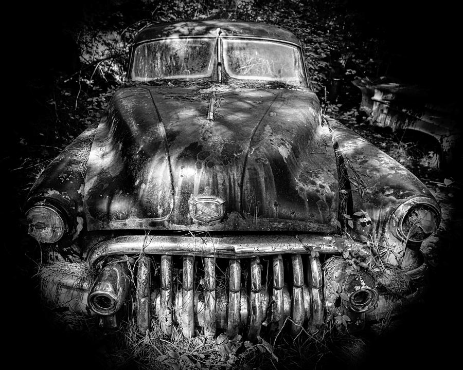 Buick Eight in Shadow Photograph by Alan Raasch