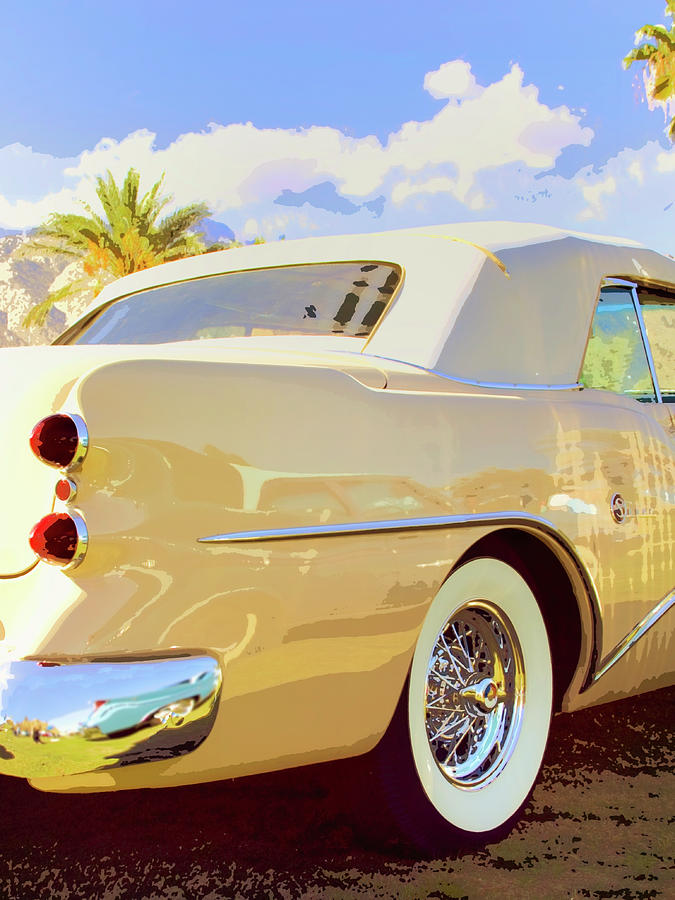 BIG BEIGE BUICK Palm Springs CA  Photograph by William Dey