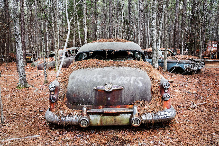 Car Photograph - Buick V8 Abandoned by Betty Denise
