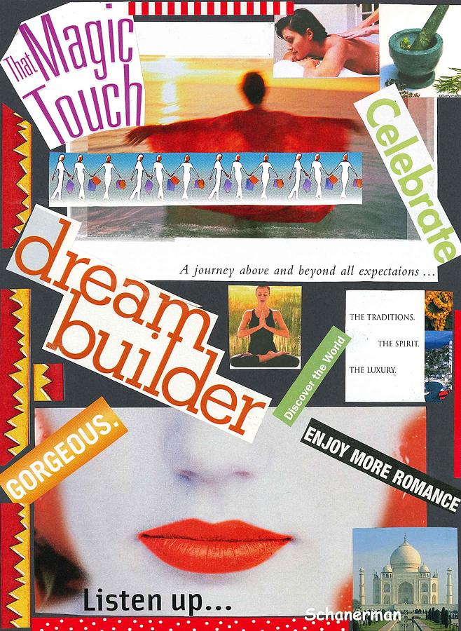 Building a Dream Mixed Media by Susan Schanerman