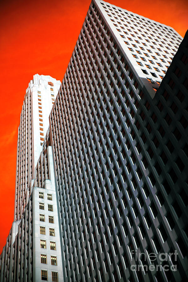 Building Angles Pop Art in New York City Photograph by John Rizzuto