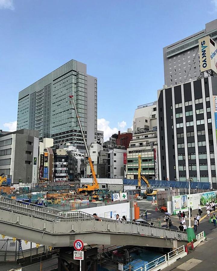 Landscape Photograph - Building Before Shibuya-station by Sun Wei